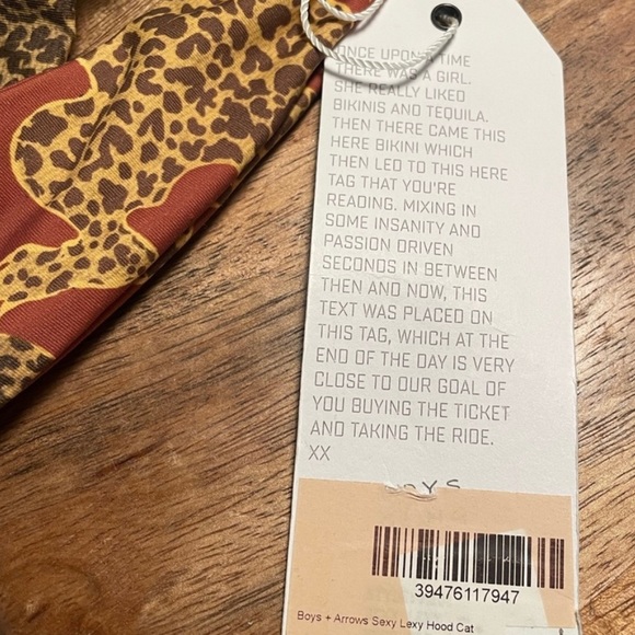 NWT Boys + Arrows Hood Cat Bikini Top - Picture 5 of 5